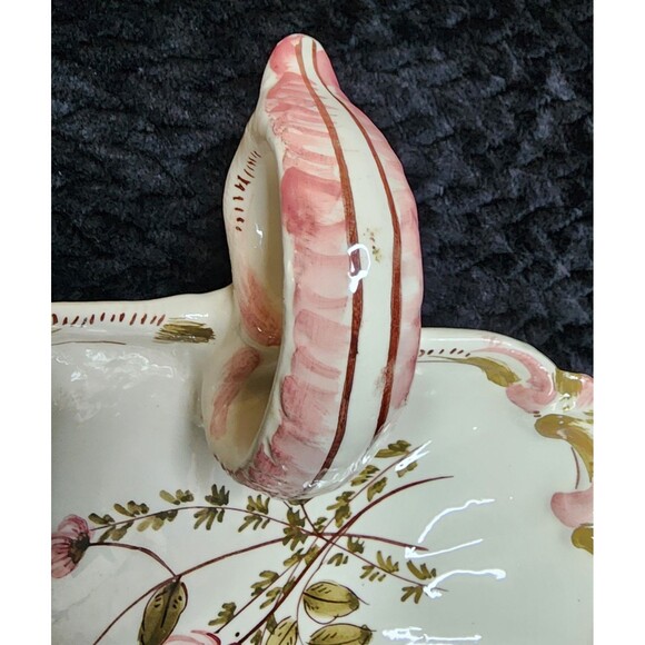 Vintage Homeco Porcelain Shell Trinket Dish |  Vanity Decor | Italy | 1980s - Picture 8 of 12